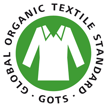 Das Logo von GOTS versichert einen nachhaltigen und ökologischen Standart bei den Textilien.